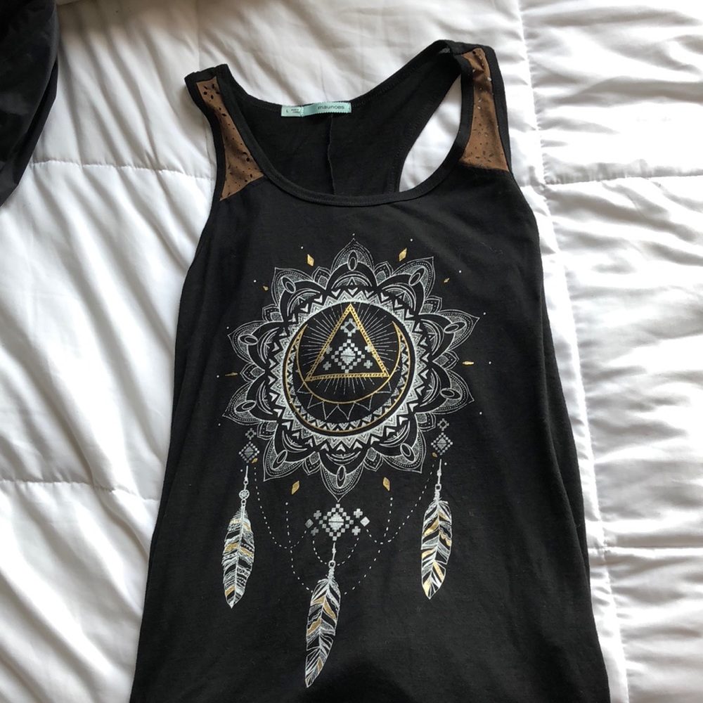 Black tank top